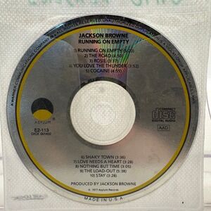 Jackson Browne Running On Empty CD Album E2-113 DICX 001402 Asylum Records USA